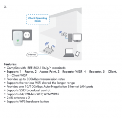 LogiLink Wireless N300 WiFi Repeater
